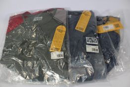 Three as new Gruezi bag WoodWool T-Shirts (2 x M, 1 x L).