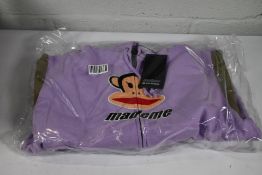 A women's as new MadeMe Paul Frank Full Zip Hoodie - Lilac (M).