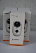 Five boxed as new Lemnoi IP cameras A3 wireless, night vision, motion sensor, indoor/outdoor usage,