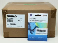 A boxed as new Simrad HS60 GPS Compass (P/N: C2147-19048477) with an as new C-MAP Reveal Chart Micro