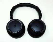 A pre-owned pair of Anker Soundcore Space Q45 Wireless Noise Cancelling Over-Ear Headphones in Black