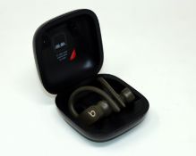 A pre-owned pair of Beats Powerbeats Pro True Wireless Earbuds (A2048) in Moss Green (Grade B/C).