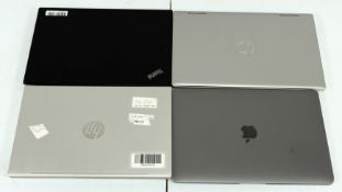 Four pre-owned laptops sold for parts to include: 1 x Apple MacBook Air M1 13