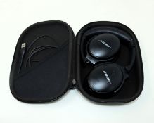 A pre-owned pair of Bose QuietComfort 45 Wireless Noise Cancelling Over-Ear Headphones in Black with