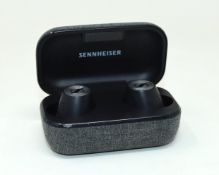 A pre-owned pair of Sennheiser Momentum II True Wireless Earphones in Black (Grade B).
