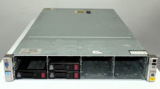 A pre-owned HPE StoreVirtual 4530 Storage Array with 64GB RAM, 2.00GHz CPU, no HDD.