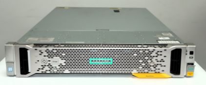 A pre-owned HPE StoreOnce 3520 NAS Server with 64GB RAM, 2.40GHz CPU, no HDD.