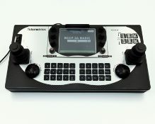 A boxed as new Telemetrics RCCP-2A Robotic Camera Control Panel with a IU-S5 Camera/Lens Interface U