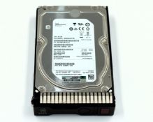 A pre-owned HP 819078 2TB SAS 7.2k HDD.