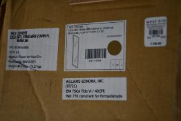 A West Elm Metal Framed Mirror in Antique Brass, 03991998.