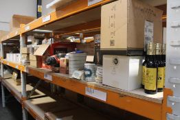 A quantity of miscellaneous food and drink to include Nespresso coffee pods and Fortnum and Mason fa