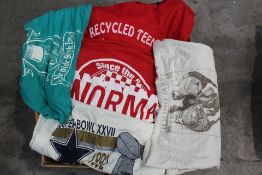 A large quantity of pre-owned vintage/retro t-shirts (Approximately 80 items).