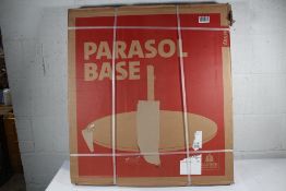A boxed as new Fatboy parasol base in black.