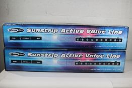 Two pre-owned Showtec Sunstrip Active MKII Stage Blinders (Viewing recommended).