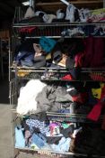 A large quantity of assorted pre-owned clothing and related items.