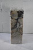 A hollow marble plinth - pedestal 20cm x 60cm