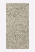 An as new West Elm Mini Pebble Jute Rug - Slate/Alabaster (244 x 152cm) (Stock image).