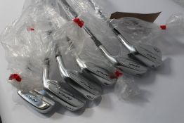 Six as new Callaway Apex PRO Irons with Mitsubishi Chemical Shafts (4, 5, 6, 8, 9 and P, all RH).