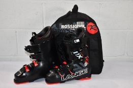 A pair of men's pre-owned Lange RX 100 LV Ski Boots, size unknown