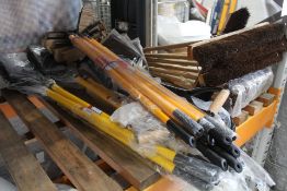 Twenty five as new tools to include a Pipe Bender, Shovels, Brushes and others.