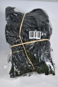 Approximately three hundred PVC black zips (9