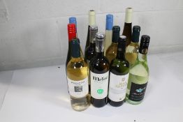 Twelve assorted white wines to include Melior de Matarromera 2021,Mas Rabell 2017 and Monopole 2021