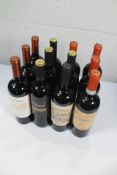 Twelve assorted red wines to include Dona Paula Estate, Don Simon Tempranillo and Fratelli Vogadori