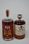 Greedy Fox Dark Rum (700ml) and Three Tides Smoked Dark Rum (700ml) (Over 18s only).
