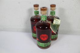 Three Bacardi Reserva Ocho Rum, Aged 8 Years, Bottled 2022 (3 x 750ml) (Over 18s only).