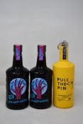 Pull The Pin Silver Rum (700ml) and two bottles of Dead Man's Finger Spiced Rum (700ml) (Over 18s on