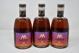 Three bottles of Matugga Spiced Rum (700ml) (Over 18s only).
