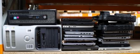 A quantity of pre-owned laptops & PC'S sold for parts (All items with hard drives removed/remote man