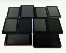 Ten pre-owned Amazon Fire Tablets (Assorted models and conditions).