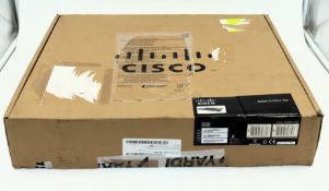 A Cisco SG350X-48P Gigabit PoE Stackable Managed Switch (Appears as new, boxed with power cable and