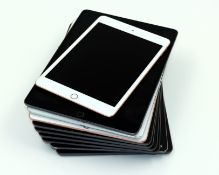 Ten pre-owned Apple iPads sold for parts (Assorted models and conditions. All iCloud account locked.