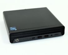 A pre-owned HP Elite Mini 800 G9 SSF PC with Intel Core i5-12500T 2.00GHz CPU, 16GB RAM, 256GB SSD r