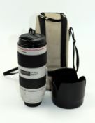 A pre-owned Canon EF 70-200mm f2.8 L IS III USM Telephoto Lens with Canon Tripod Mount Ring B (W II)