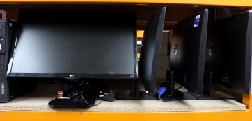 Two pre-owned LG 24MP57VQ 24