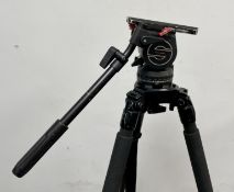 A pre-owned Sachtler Video 18 II Head and Carbon Tripod in a Sachtler Tripod Bag.