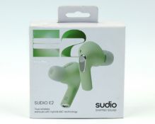 Twenty boxed as new Sudio E2 True Wireless Earphones in Jade (Boxes sealed) (EAN: 7350071381618)