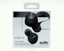 Twenty boxed as new Sudio T2 True Wireless Earphones in Black (Boxes sealed) (EAN: 7350071380956)