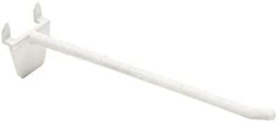 A pallet of Deflecto Quik Stik merchandise hooks (1076W, 1077W, 1078W).