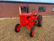 1941 Allis Chalmers Model B TVO Bow Front 2wd tractor on 4.00-15 front and 11.2-24 rear wheels and t