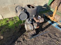 Wolseley WD2 1.5hp petrol stationary engine with starting handle on trolley. Engine No: 15663. Origi