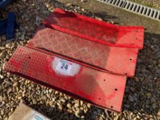 Original Ford 8N footplate with 2No homemade Ford 8N footplates