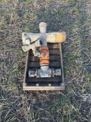 On/off valve for solid set irrigation c/w pressure valve