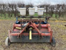 Recco 2 row bedtiller c/w Horstine Farmery Microband applicator