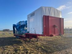 2016 Tong mobile washer mounted on a 2005 Wilson Tri Axle 13.5m step frame trailer on 245/70R19.5 wh