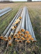 25 x 5inch Irrifrance aluminum pipe (circa 9m length)