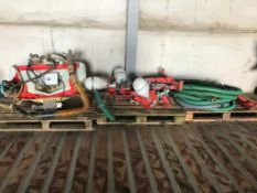 Autocast tractor mounted slug pelleter with 3 outlets